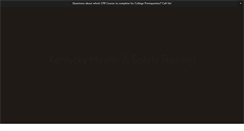 Desktop Screenshot of kyhealthsafety.net